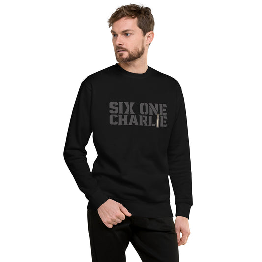 Black Six One Charlie Unisex Premium Sweatshirt